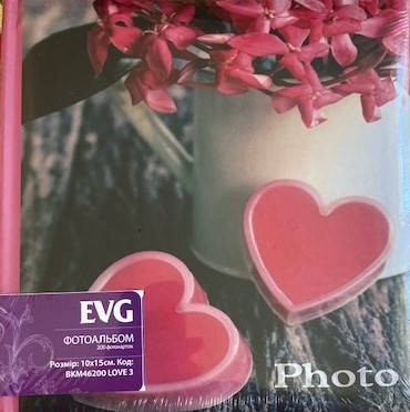 

Альбом для фотографий 10х15 на 200 фото LOVE 3, Разные цвета