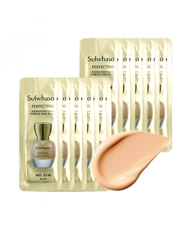 

Люксовая тональная основа Sulwhasoo Perfecting Foundation Glow, (spf17 pa+) no.21N Beige