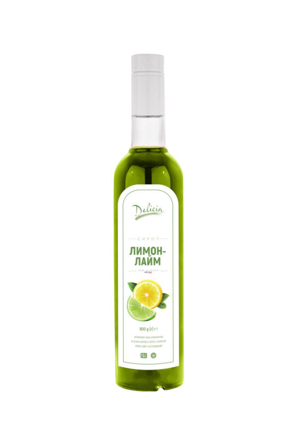 

Сироп Лимон лайм TM Delicia, стеклянная бутылка 700 мл
