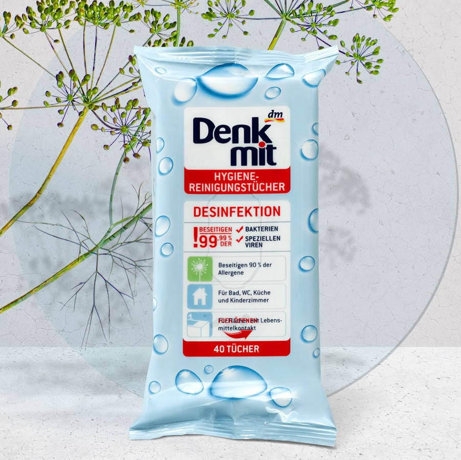 

Denkmit Hygiene Reinigungstücher Desinfektions Салфетки для дезинфекции 40 шт.