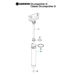 

Помпа в сборе для опрыскивателей Gardena 5 л (00882-00.002.15)