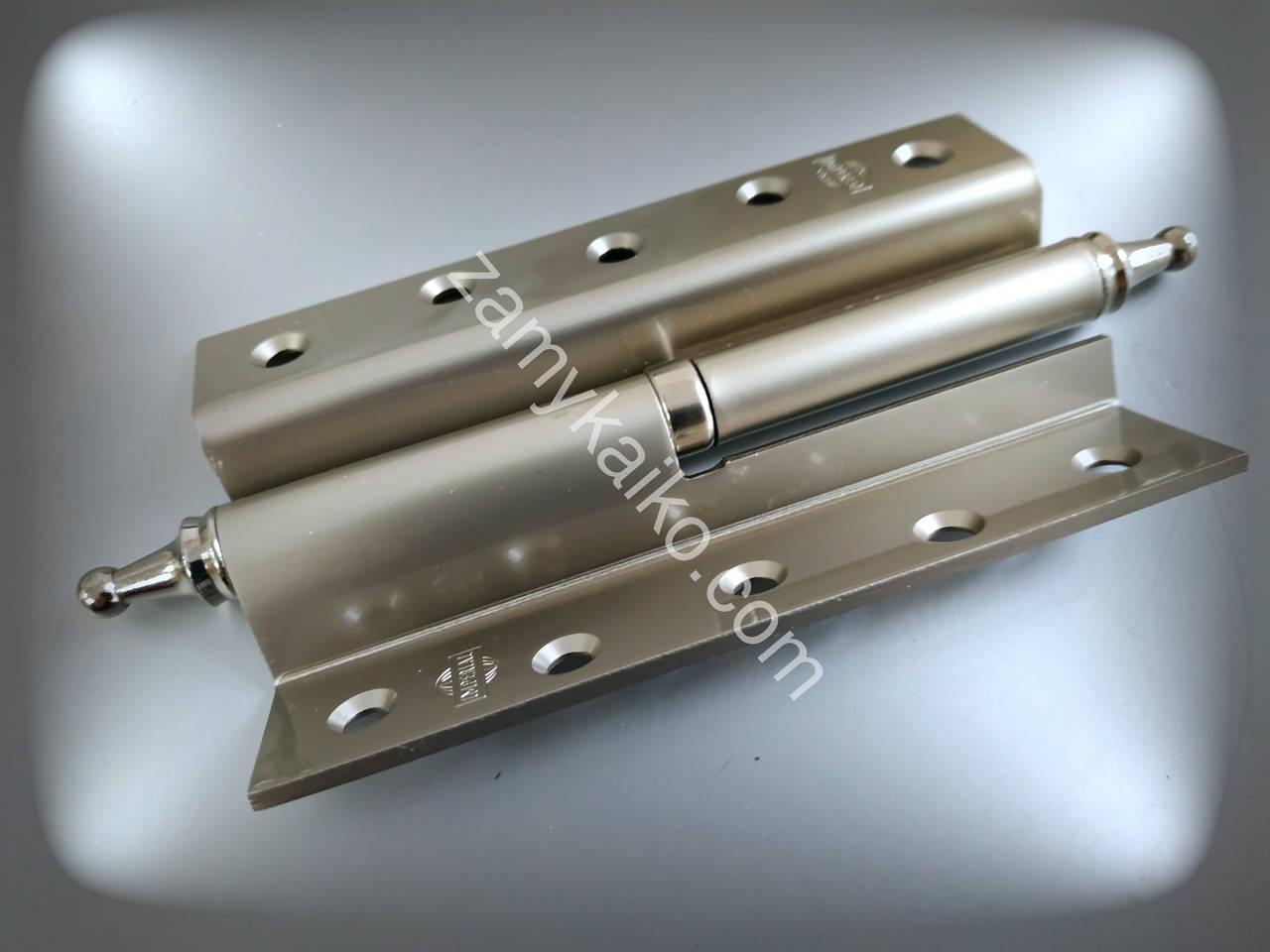 

Петля угловая левая Imperial 120*70 никель/сатин