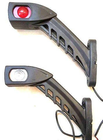 

Фонарь габаритный наклонный LED длинный правый, левый (рожок трехсторонний) 180mm
