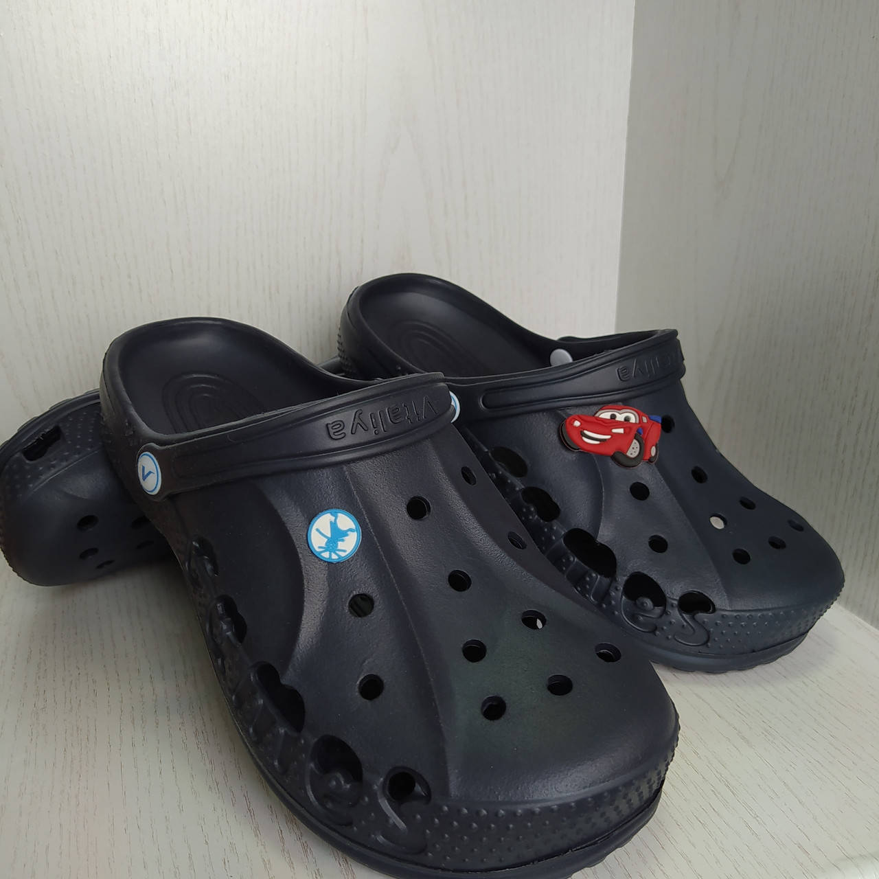 

Кроксы сабо шлёпанцы подростковые тёмно-синие для мальчика 34/35р. 38/39р., Синий