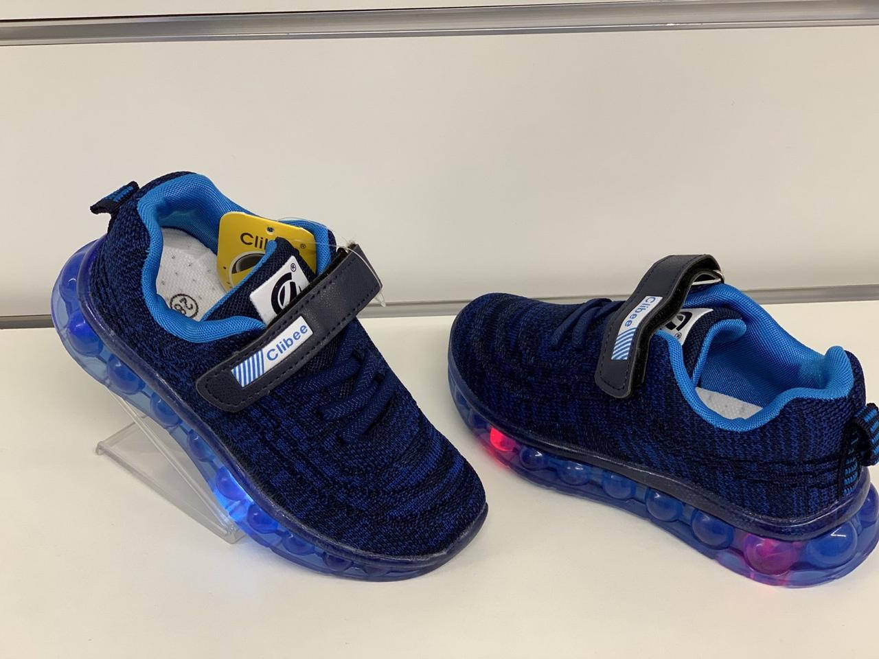 

Кроссовки для мальчика светодиодные Clibee Польша р.26,27, КМ-529