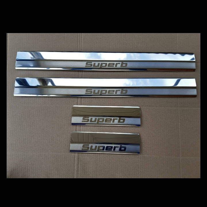 

Накладки на пороги Skoda Super B (2002-2009) нержавейка