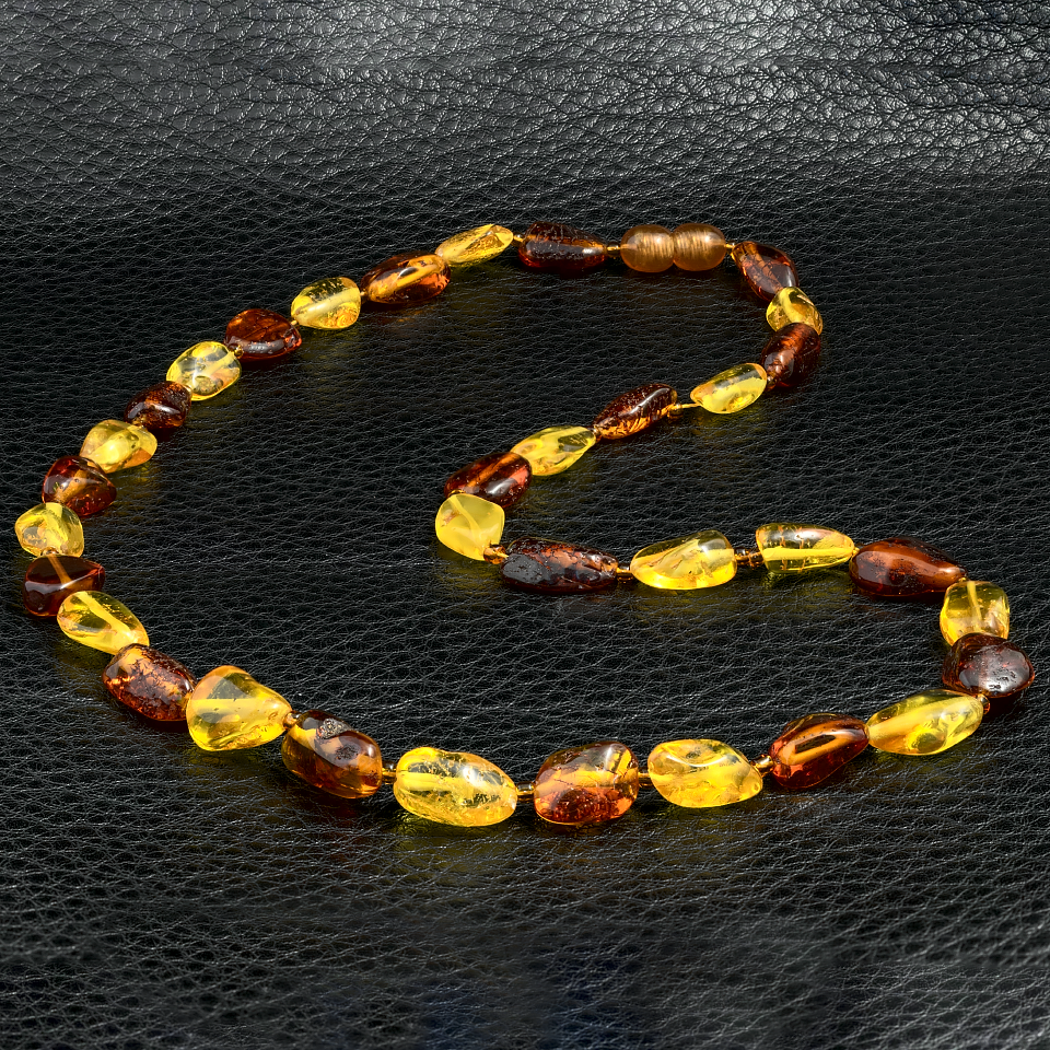 

Янтарь самородки полированные, бусы, 239БСЯ