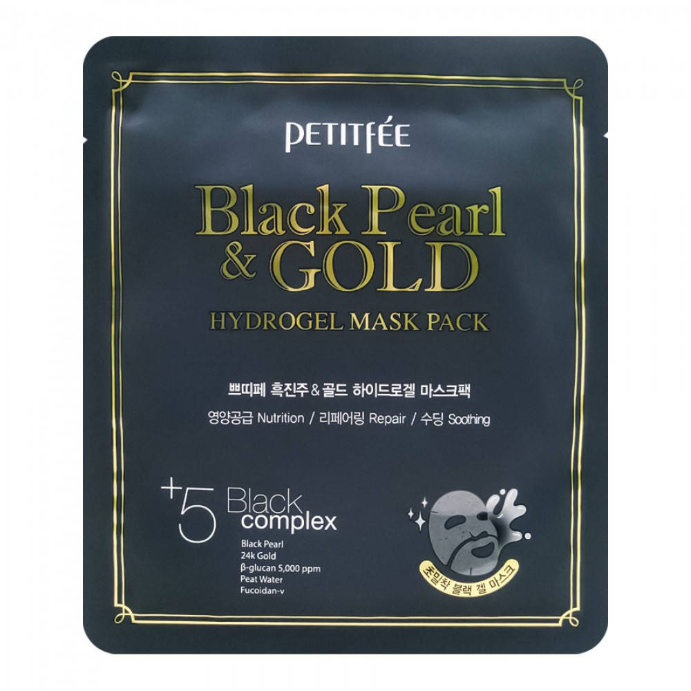 

Гидрогелевая маска для лица Petitfee Black Pearl & Gold Hydrogel Mask Pack 32 мл