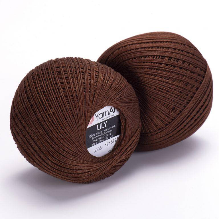 

YarnArt Lily - 005 коричневый