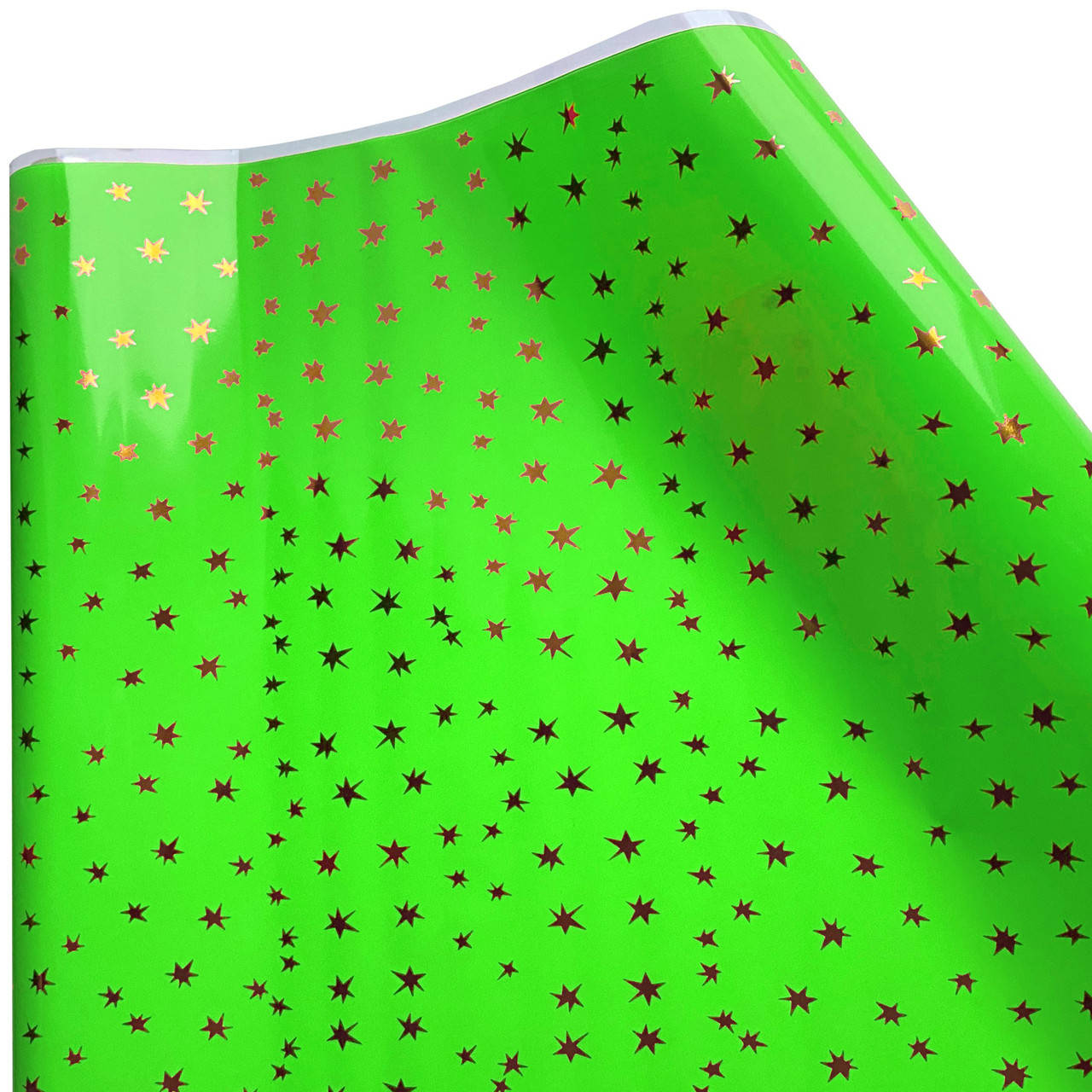 

Тонированная пленка "Звёзды" (60 см х 9 м; 180 г) золото на зеленом