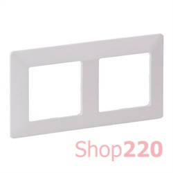 

Рамка 2 поста, белый, Valena 754002 Legrand