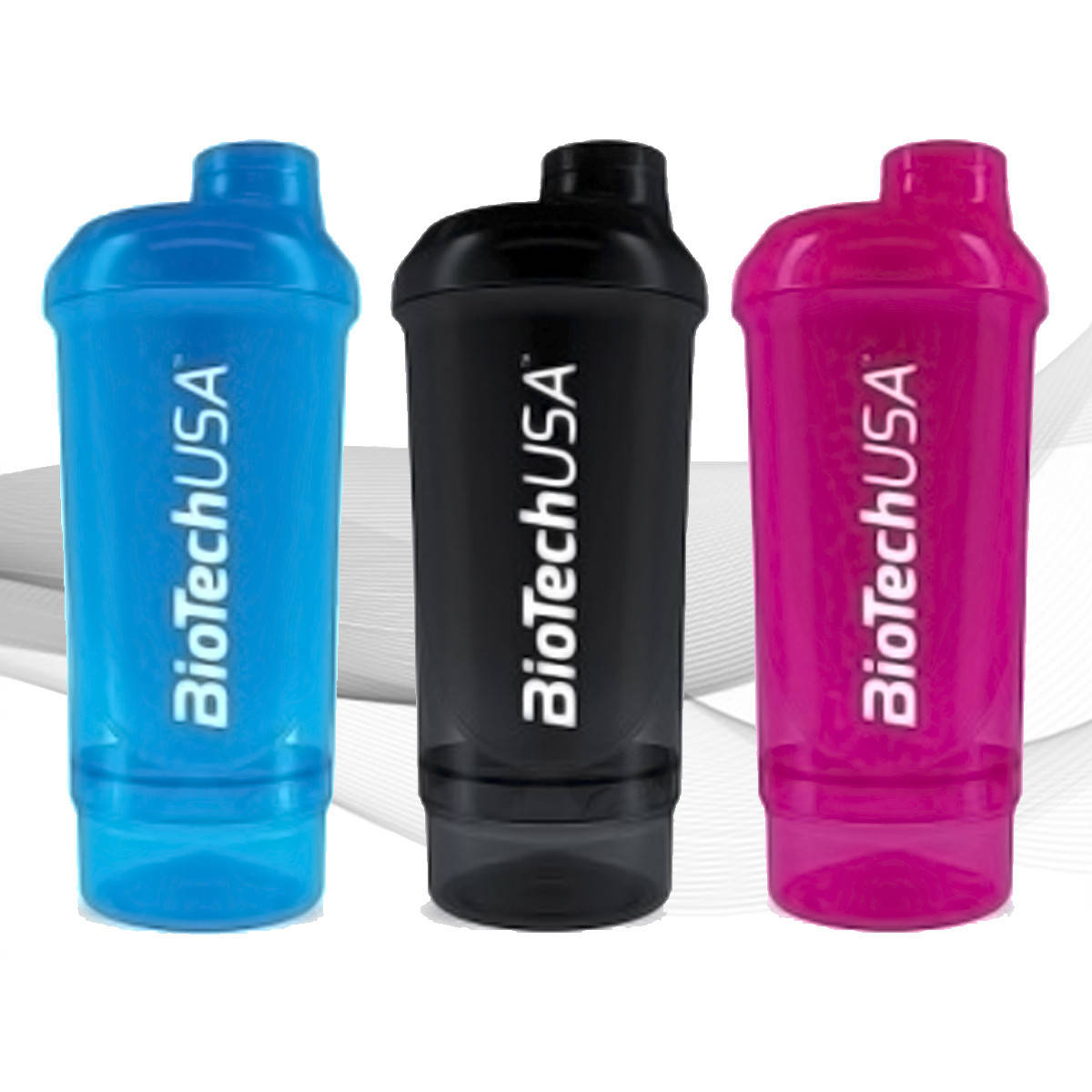 

Шейкер BioTech USA Wave+ Compact shaker 500ml (+150ml) Черный