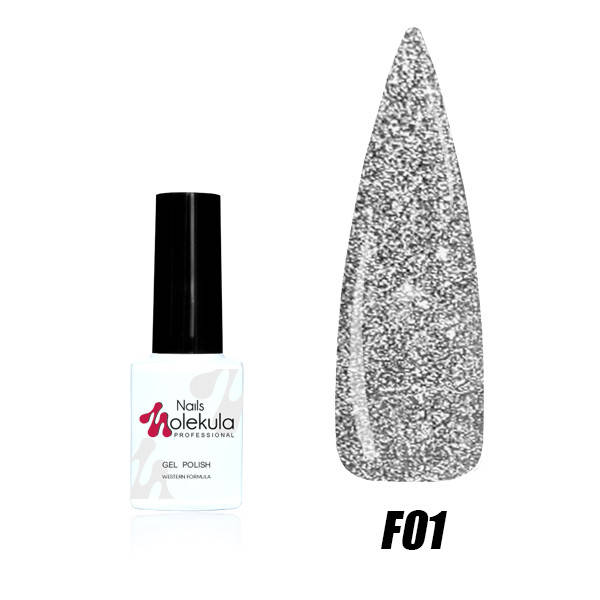 

Світловидбиваючий гель-лак Molekula ( Flash Effect Collection № F01 6 мл