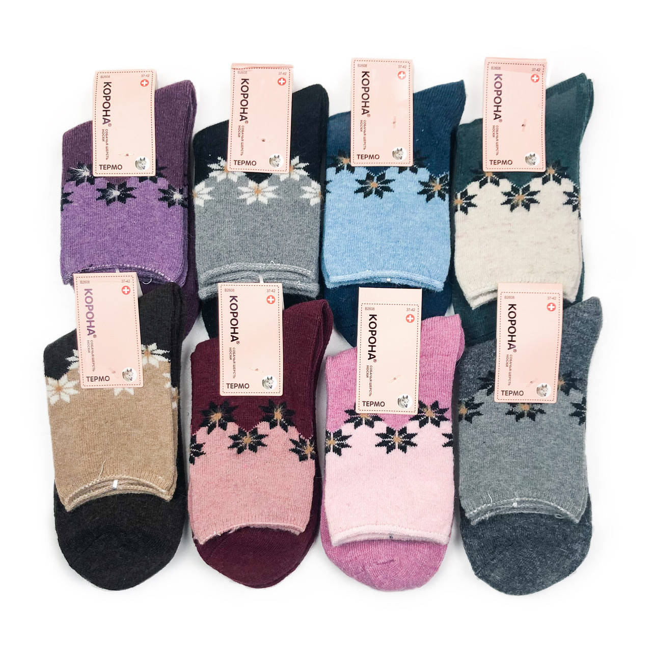 

Женские шерстяные носки без резинки