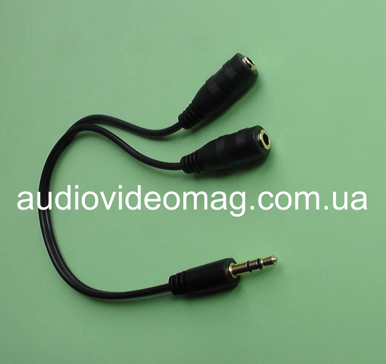 

Разветвитель для наушников стерео 3.5, цвет чёрный, Черный