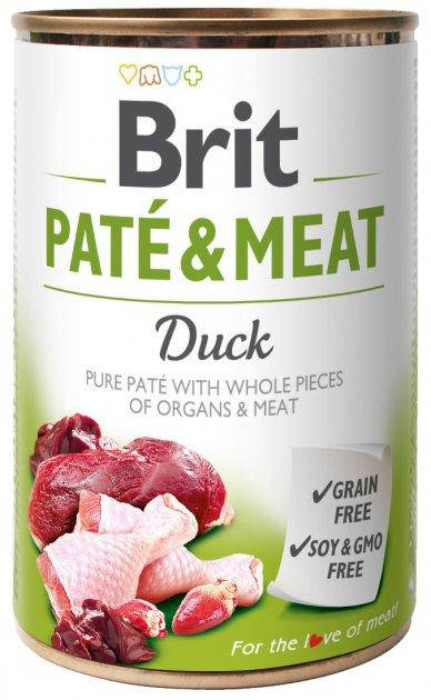

Влажный корм Brit Pate & Meat Dog с уткой - 400 г
