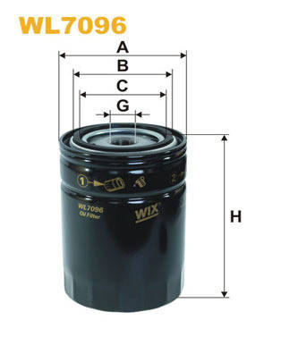 

Фильтр масляный WIX Filters WL7096 = FN OP549