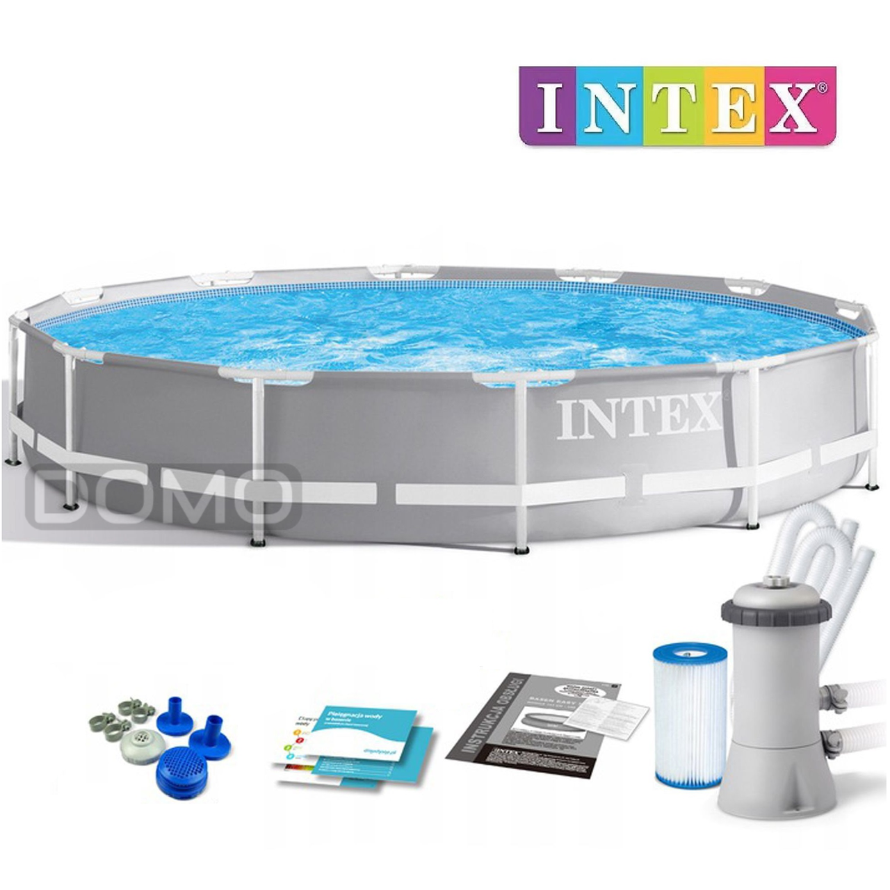

Бассейн каркасный круглый INTEX 366 х 76 см Prism Frame Pool + фильтр-насос