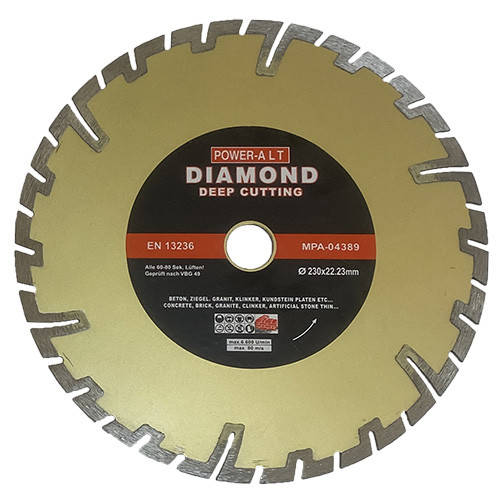 

Круг алмазный 230×3.0×22.23 мм "Глубокий рез" по железобетону Diamond Power-AT
