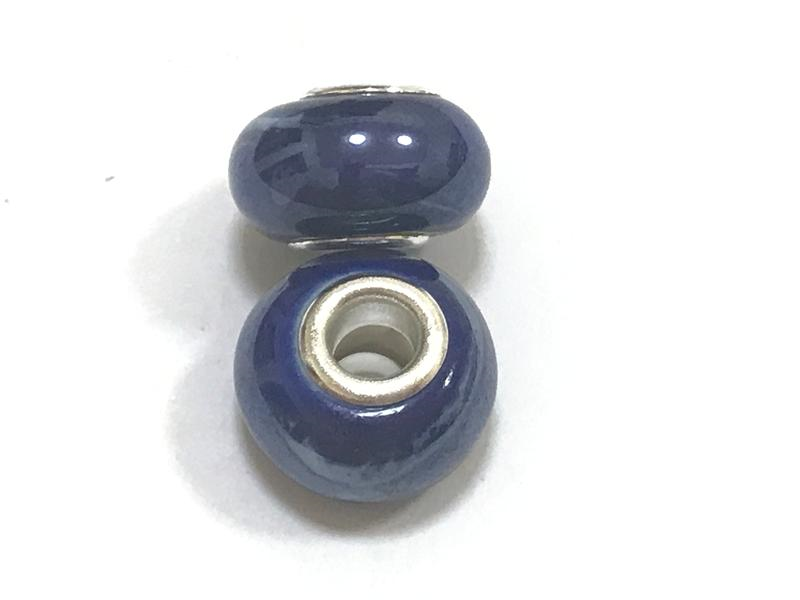 

Бусина " Пандора ", Стекло, 14x8mm, Синий