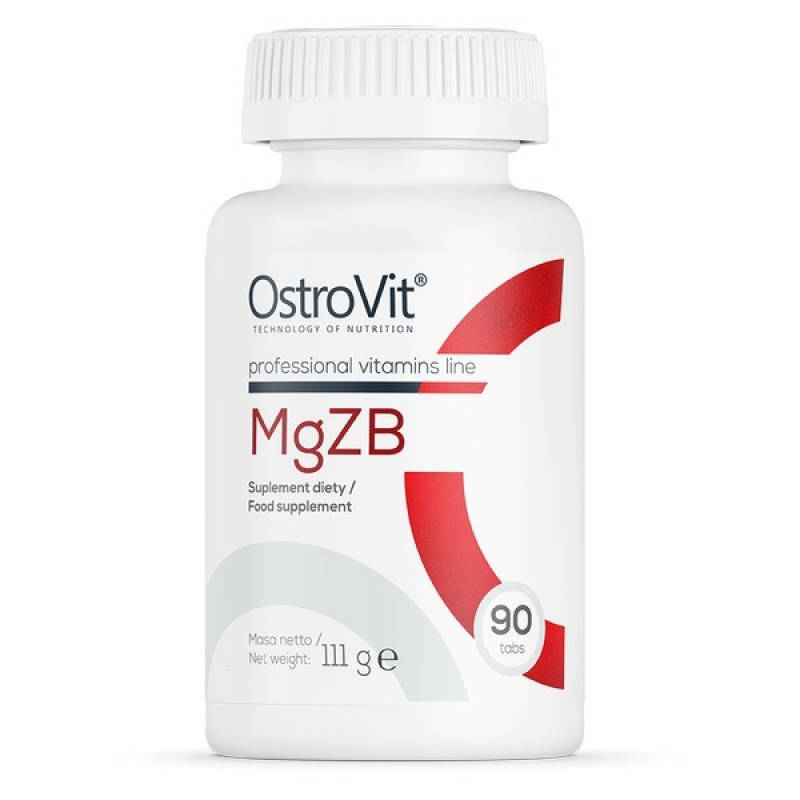 

Витамины Цинк, магний, витамин В6 OstroVit MgZb6 (ZMA) 90 таб