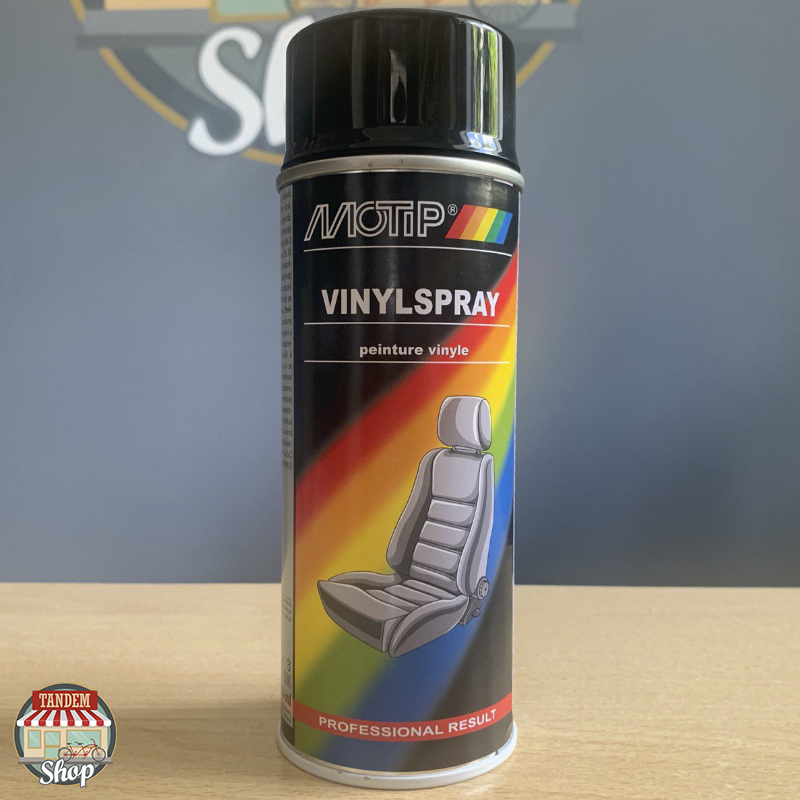 

Краска для кожи и винила Motip Vinylspray, 400 мл Аэрозоль Черный глянец