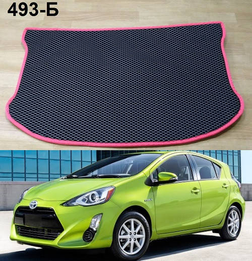 

Коврик ЕВА в багажник Toyota Prius C / Aqua '11-19, Черный