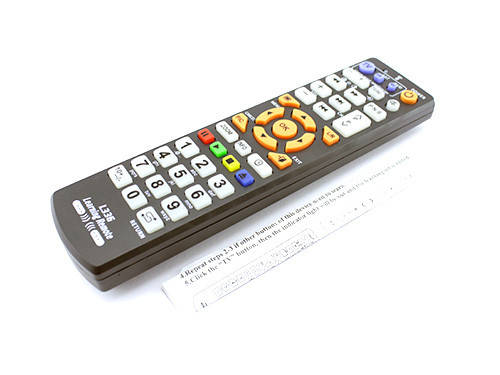 

Пульт ДУ универсальный обучаемый инфракрасный для ТВ TV L336, Белый