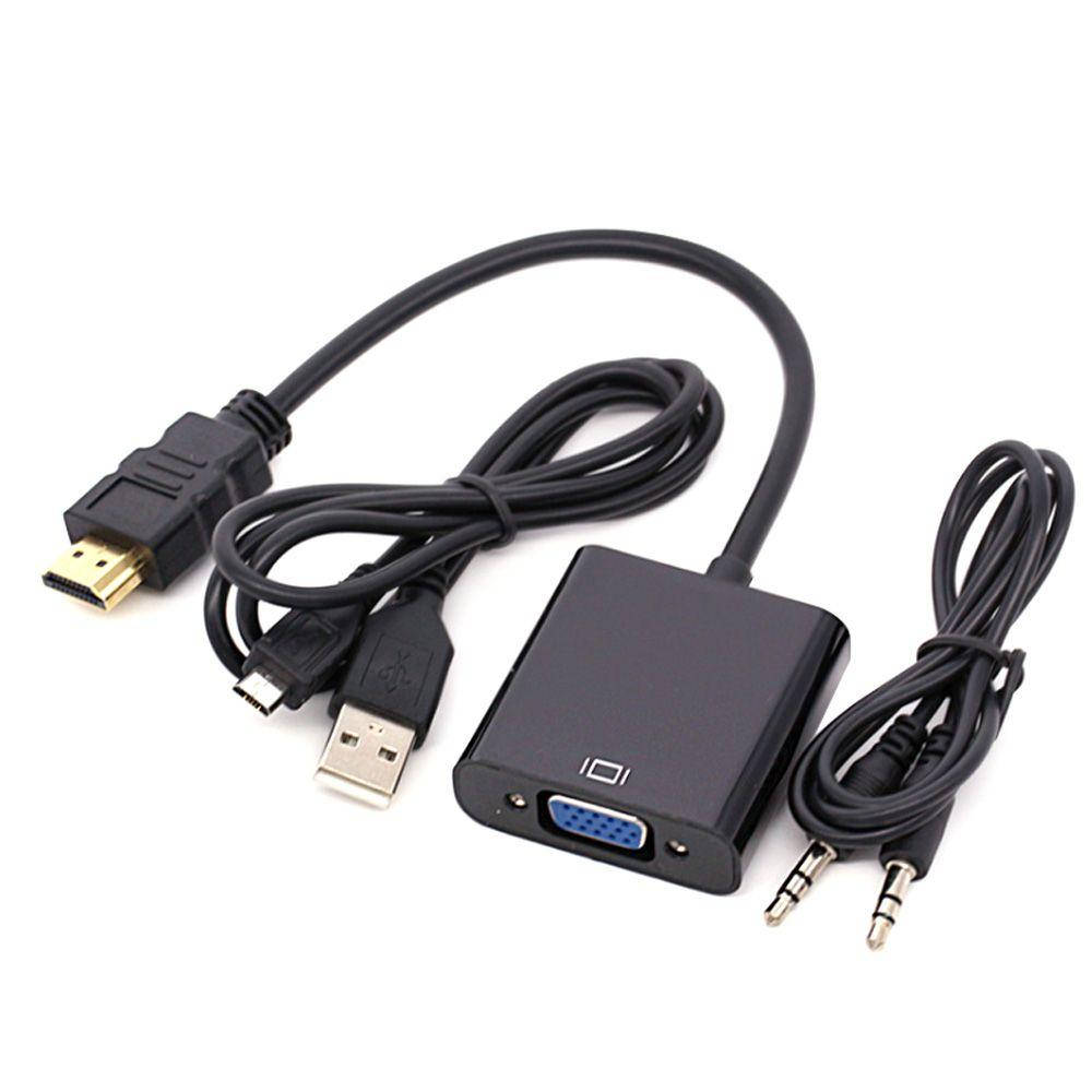 

Видео переходник (адаптер) STLab HDMI M - VGA F + Audio 3.5mm - 3.5mm Черный (U-990)