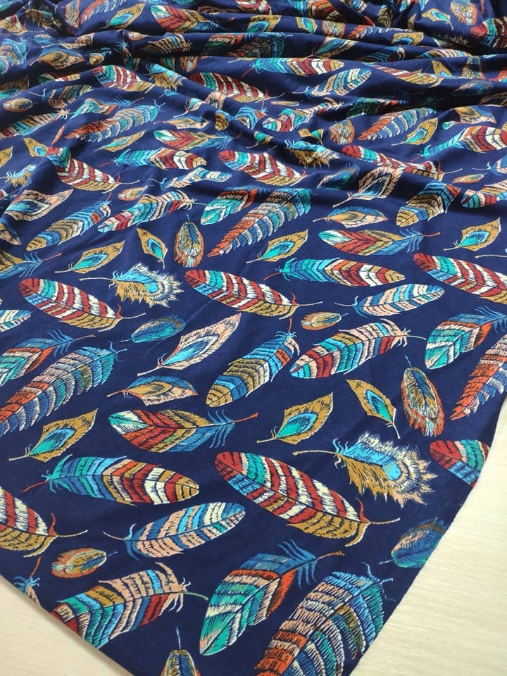 

Кулир халат принт листочки