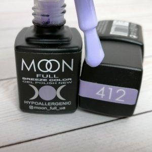 

Гель-лак Moon Full Breeze color №412 (лиловый, эмаль), 8 мл
