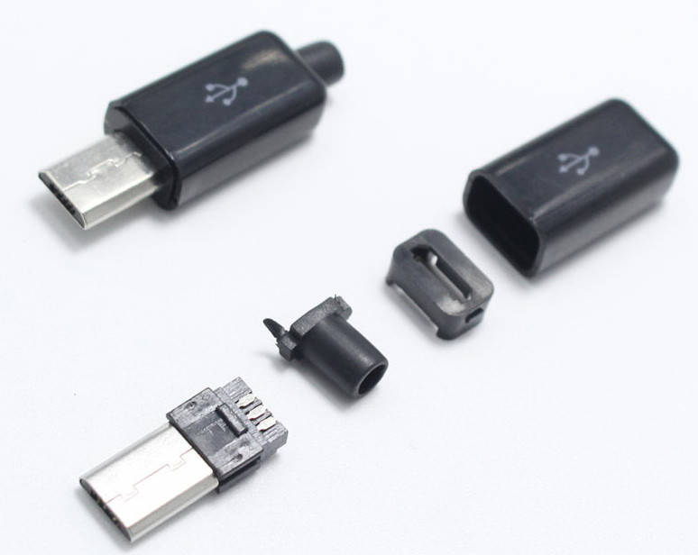 

Micro USB, удлиненный 8 мм., черный, разборной, есть опт.