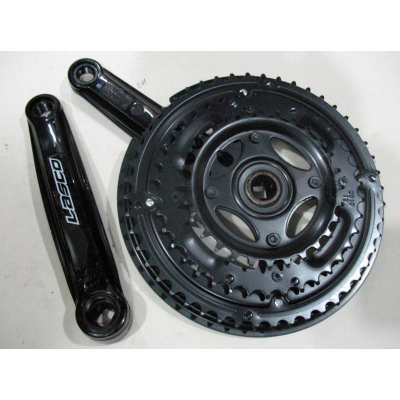 

Велосипедный шатун LASCO (металлический, зубья: 28, 38, 48)