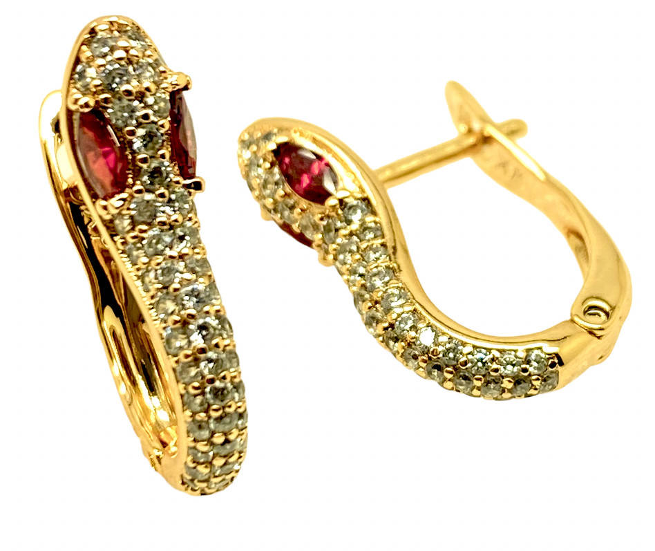 

Серьги Xuping. 18k. 20x4 mm