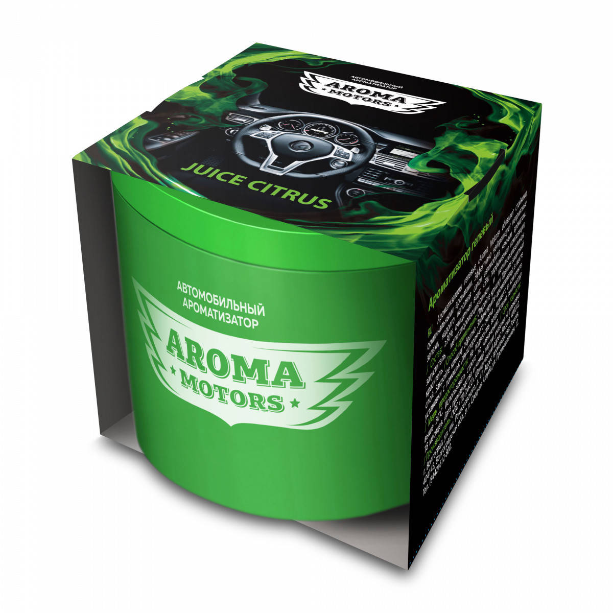 

Ароматизатор гелевый «Aroma Motors» JUICE CITRUS в картонной упаковке (круглый) 100мл