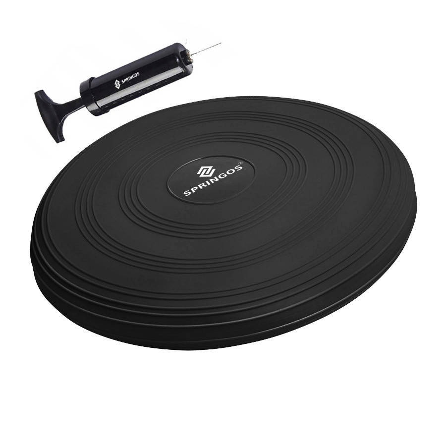 

Балансировочная подушка (сенсомоторная) массажная Springos PRO FA0084 Black, Черный