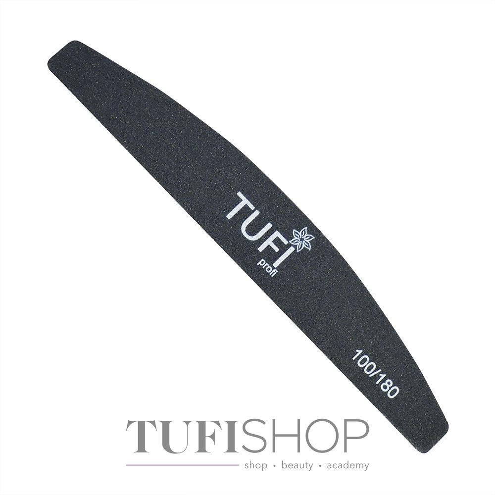 

Пилочка TUFI profi PREMIUM полукруг черная 100/180 грит 17,8 см 1 шт (0122153)