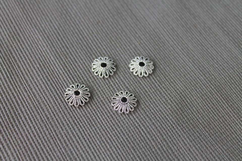 

Обниматели для бусин, 12 мм, 1 шт, цвет - серебро