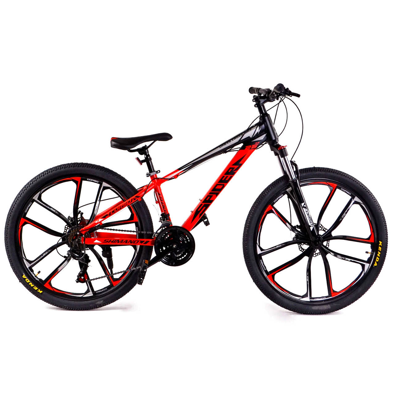 

Велоcипед спортивный 26" дюймов (рама 13",Shimano 21, сборка 75%) Corso Spider SP- 26208 Красный
