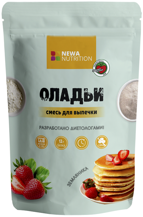 

Смесь для выпечки Newa Nutrition Оладьи Клубника -Земляника (200 грамм)