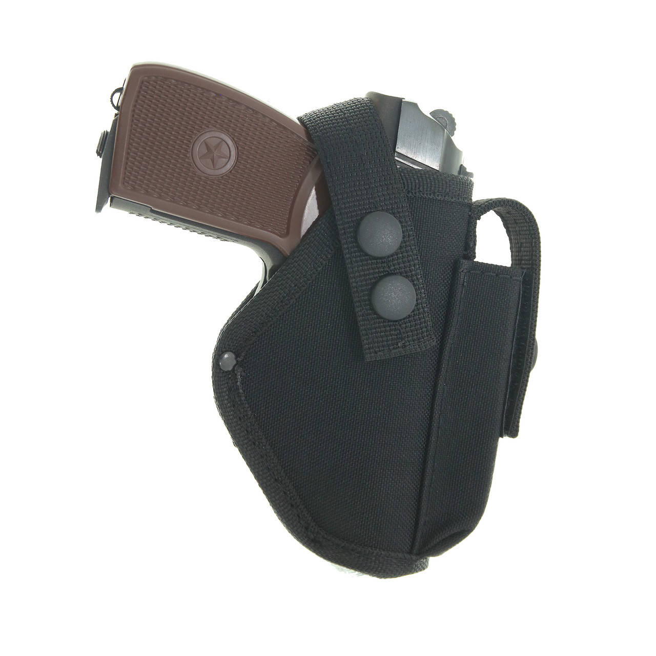

Кобура поясная ПМ с чехлом (oxford 600d, чёрная) 12580, Черный