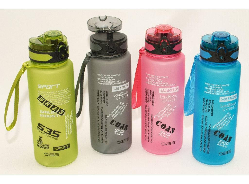 

Спортивная бутылка для воды 1л Coas Sport многоразовая с поилкой розовая