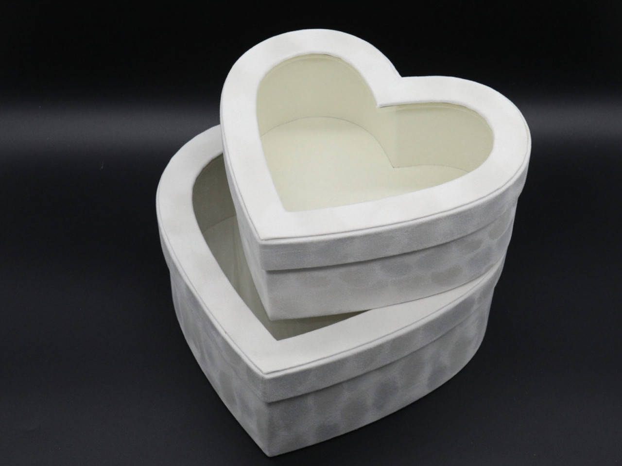 

Коробки подарочные сердце. 2шт/комплект. Цвет белый. 26х25х10см