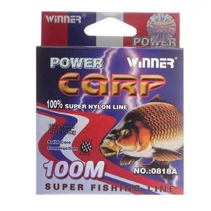 

Леска POWER Carp Winner-100m/0.30mm, 12,6кг.