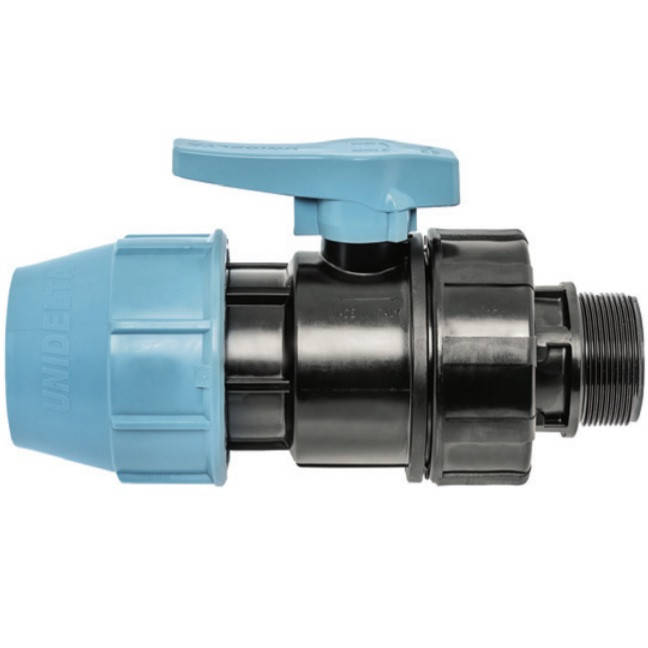 

Unidelta Кран шаровый д.50х1"1/2 ЗН, Голубой