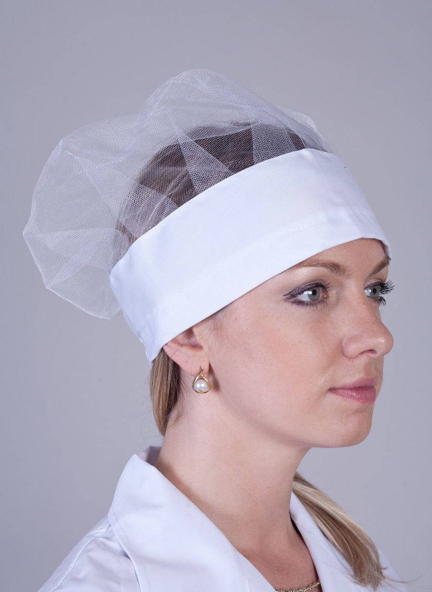 

Шапка белая поварская (коттон), Белый