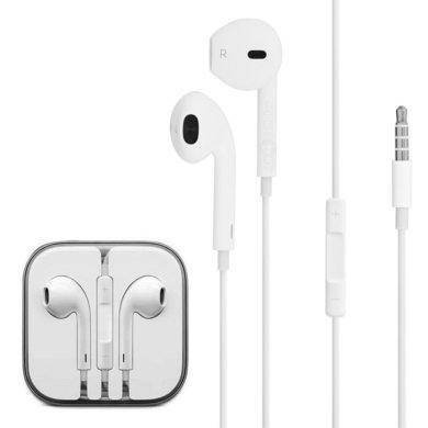 

Apple EarPods Гарнитура проводная для Айфона Наушники 3.5 jack, Белый