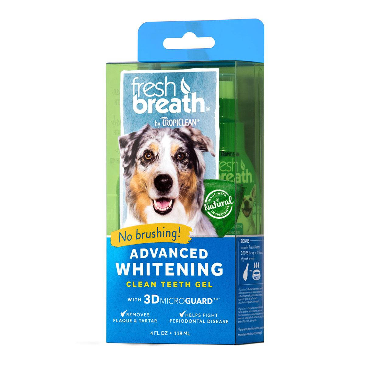 

TropiClean Advanced Whitening Gel 118 мл отбеливающий гель для чистки зубов собак