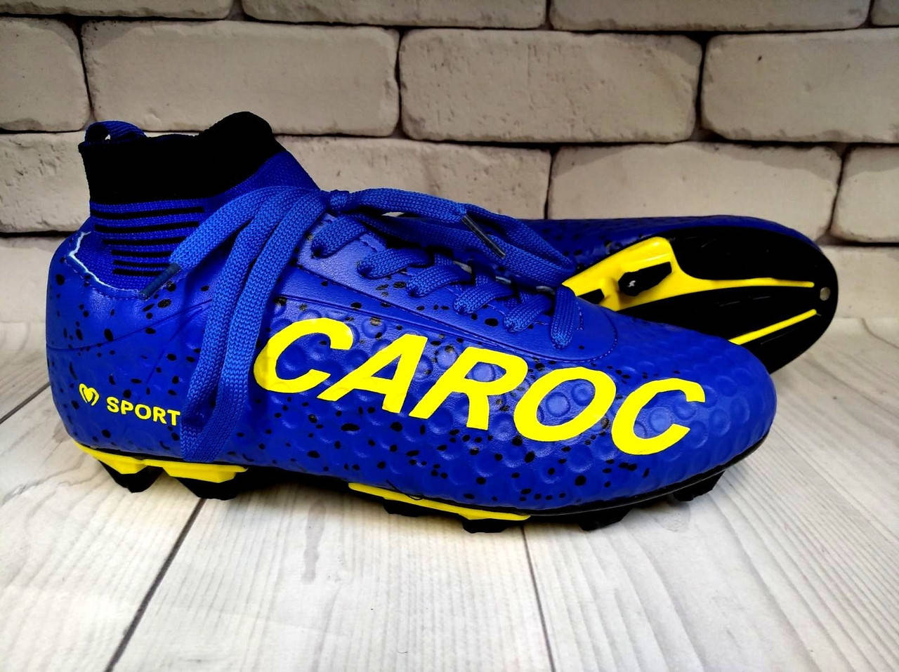 

Футбольные бутсы с носком синие Caroc 33-36 р 35, Синий