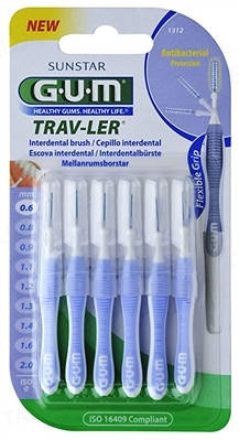 

Межзубные щетки GUM TravLer 0.6 мм